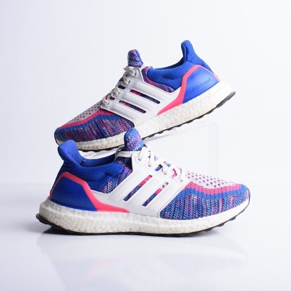 Adidas Ultra Boost 2.0 Womens Sneakers Blue Pink US 6 Athletic shoes EH0346 - Picture 2 of 8